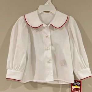 NWT Chocolate Soup Collared Button down Shirt size 2T